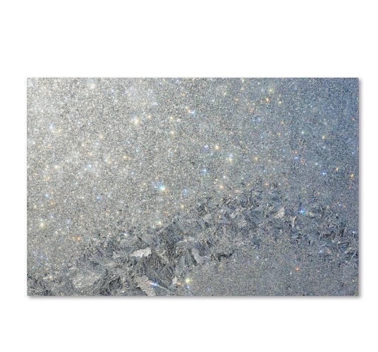 22"x32" 'Frost Pattern Sun Stars'  Wrapped Canvas Photograph Print CG1790