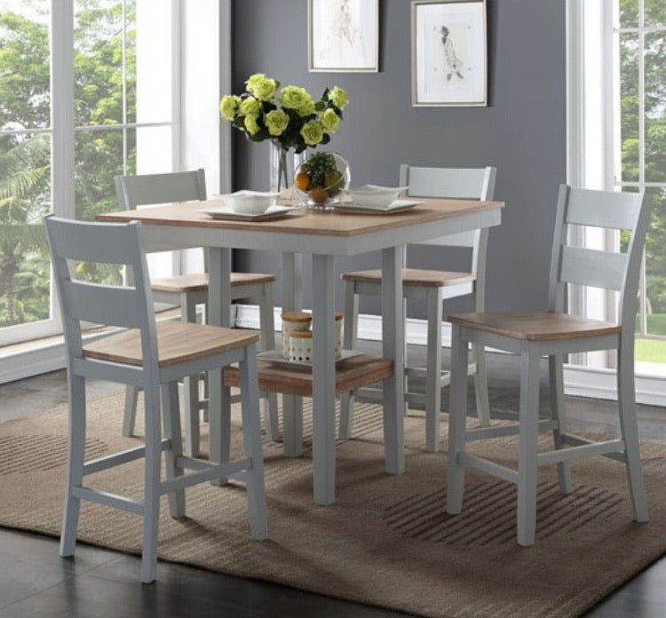 York 5 Piece Counter Height Dining Set in GRAY CG1928