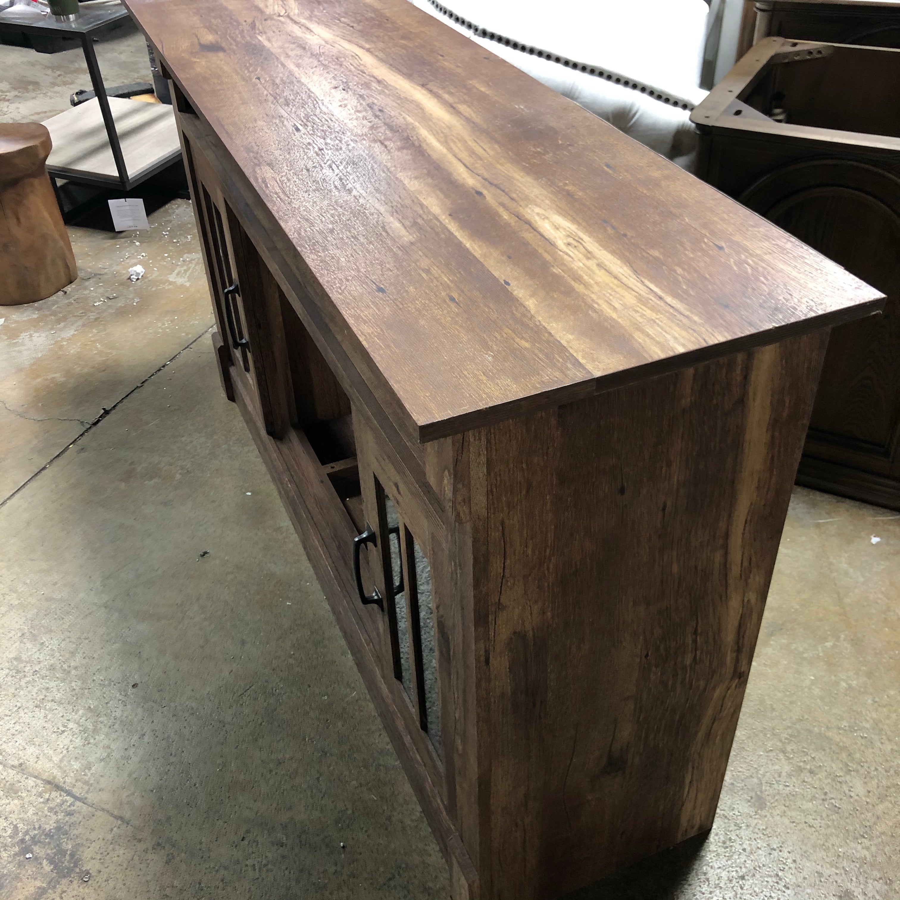 60" Farmhouse TV Stand *NO Fireplace*