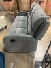 Louis 72.5 in. Grey Velvet 3-Seater Lawson Reclining Sofa