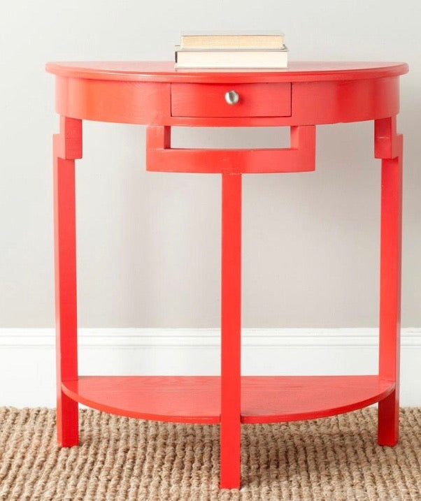 Liana Hot Red Storage Console Table CG1427