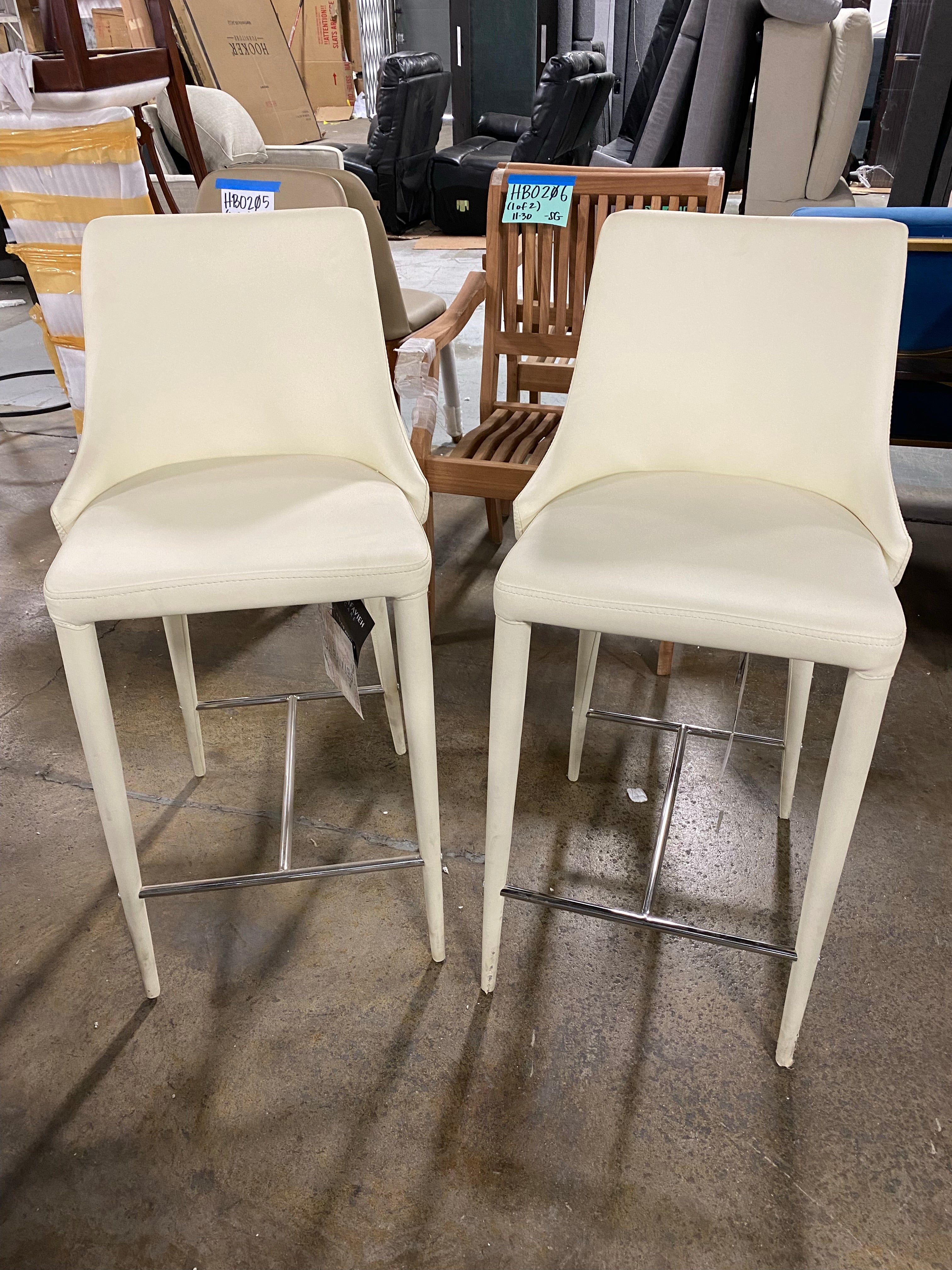 (AS IS) Summerset 26" Buttercream Counter Stool (Set of 2)
