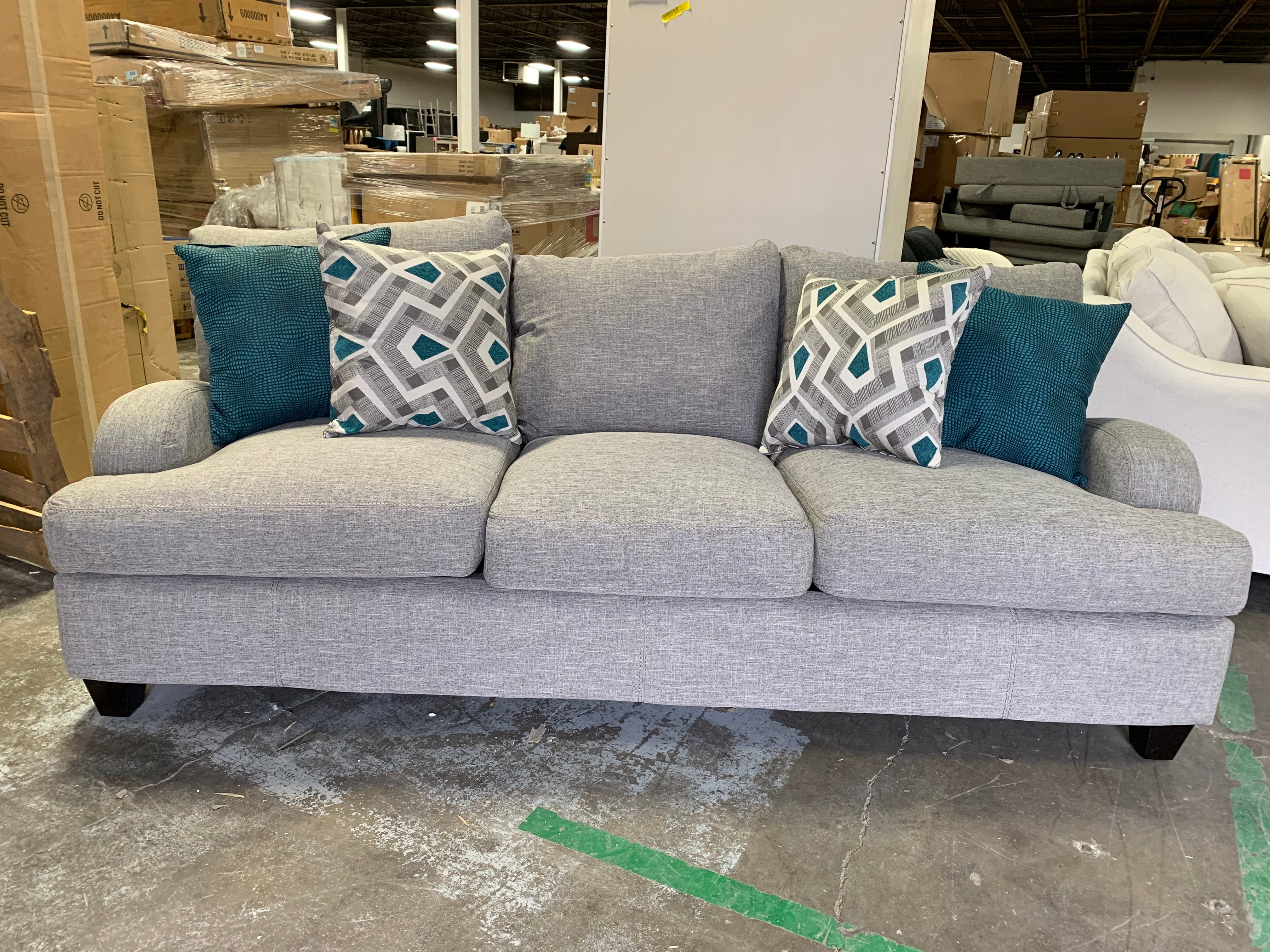 Rosalie 93" Recessed Arm Sofa