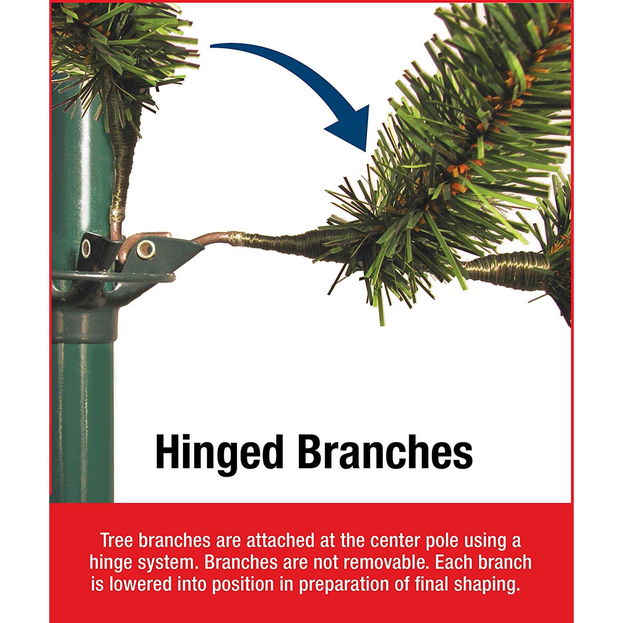 9 Ft. Feel Real Nordic Spruce Medium Hinged Artificial Christmas Tree with Clear Lights - LX5409