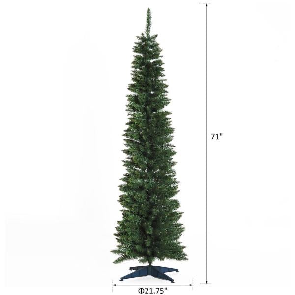 6' Slim Unlit Artificial Christmas Tree (#K5336)