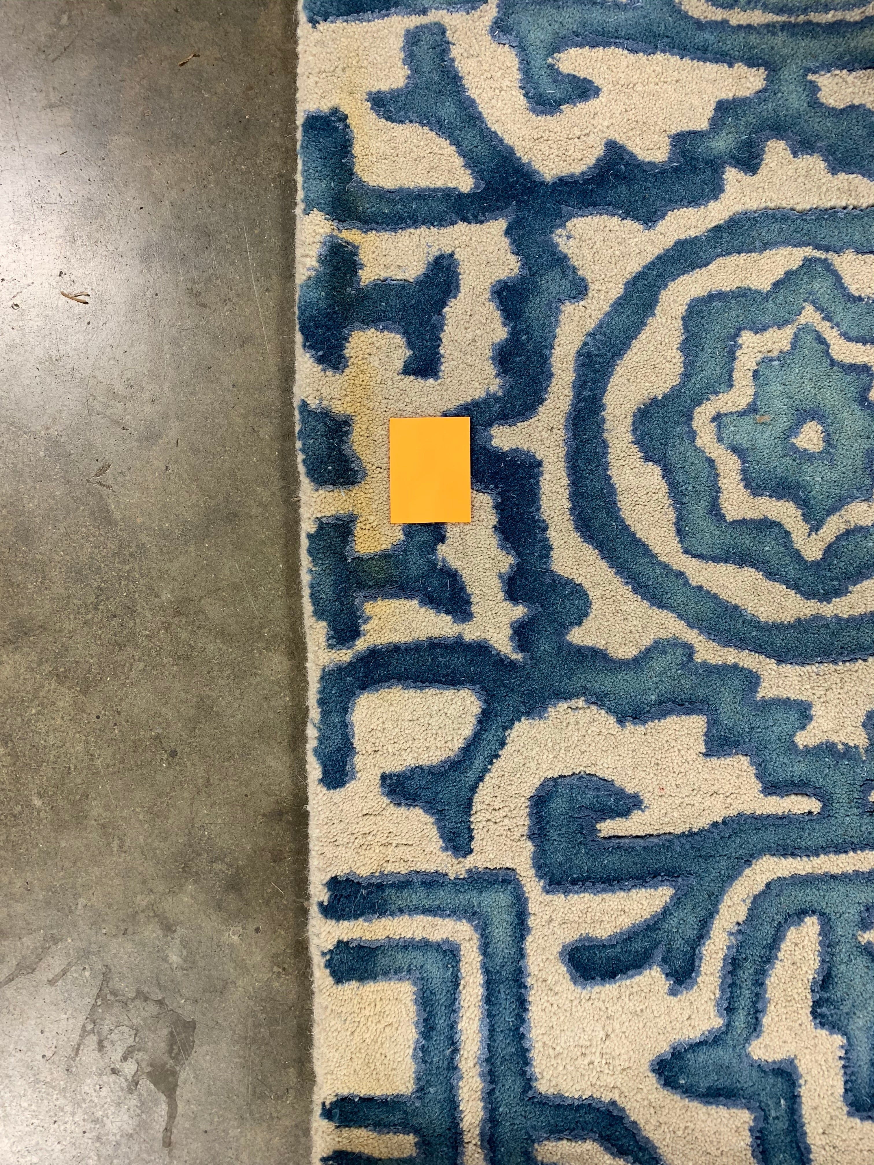 Ivory/Blue Area Rug, 11’x13’ (#36R)