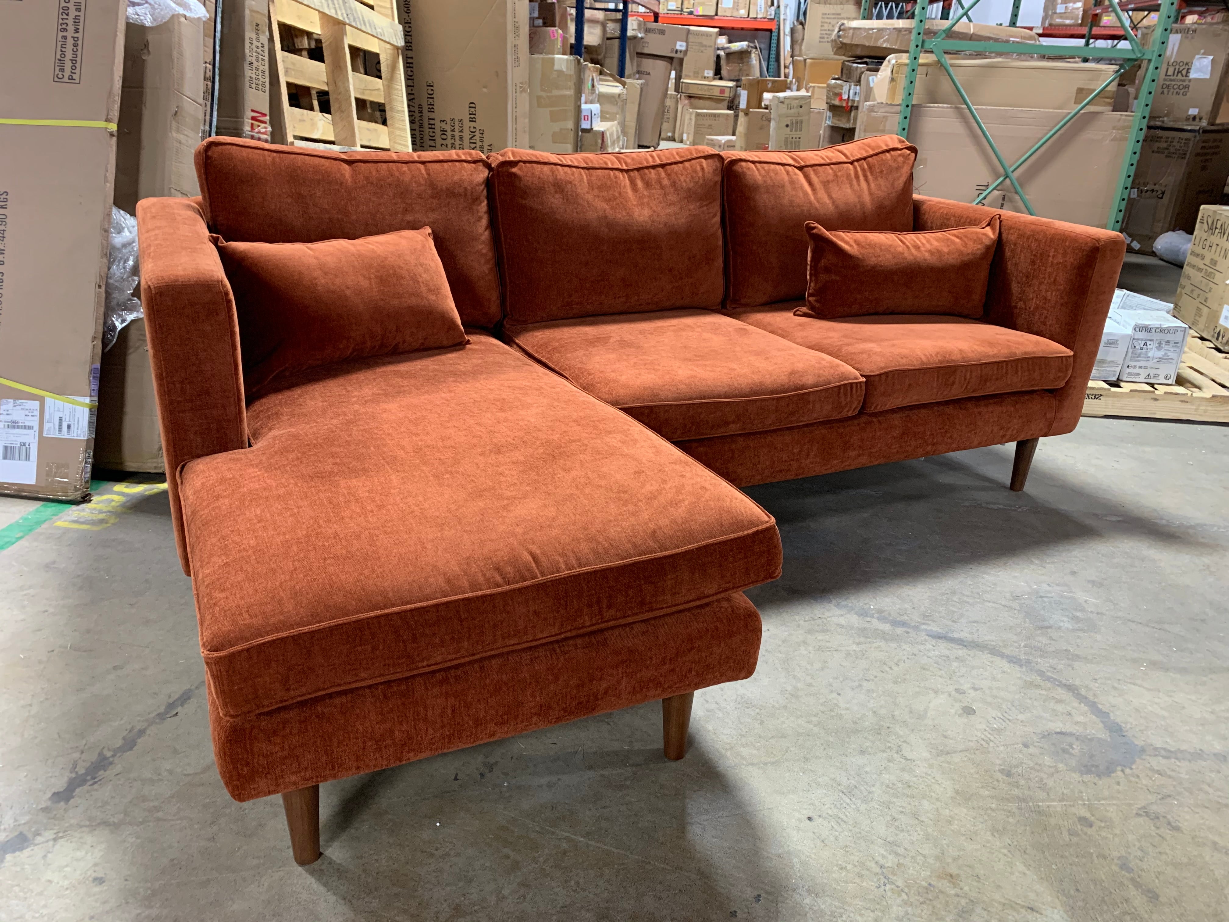 Bigler 89" Reversible Sectional, Danny Rust