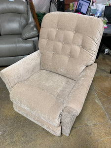 Tufted Beige Power Recliner