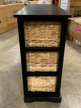 Load image into Gallery viewer, Keenan 6-Wicker-Basket Storage Chest in Black

