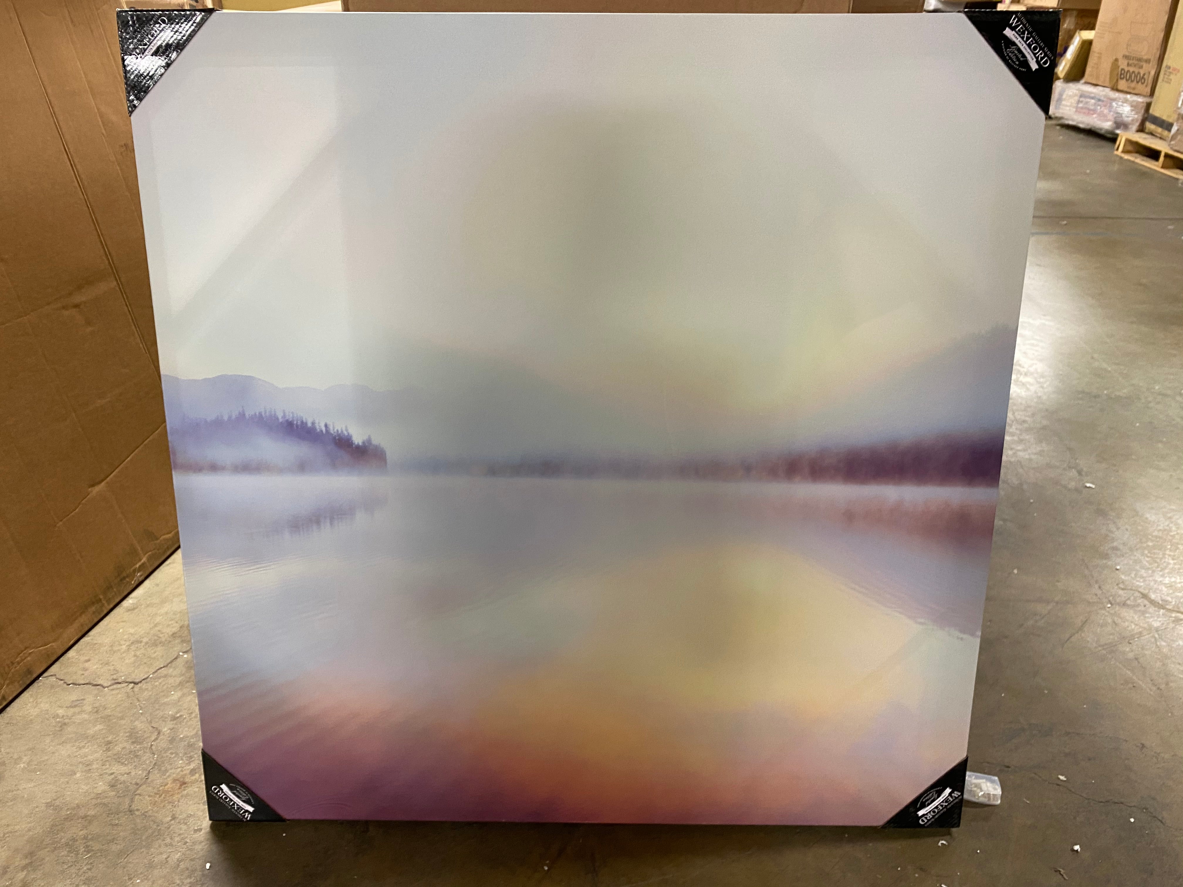 'Sunrise Over Beaver Lake' - Wrapped Canvas Painting Print  #SA1003