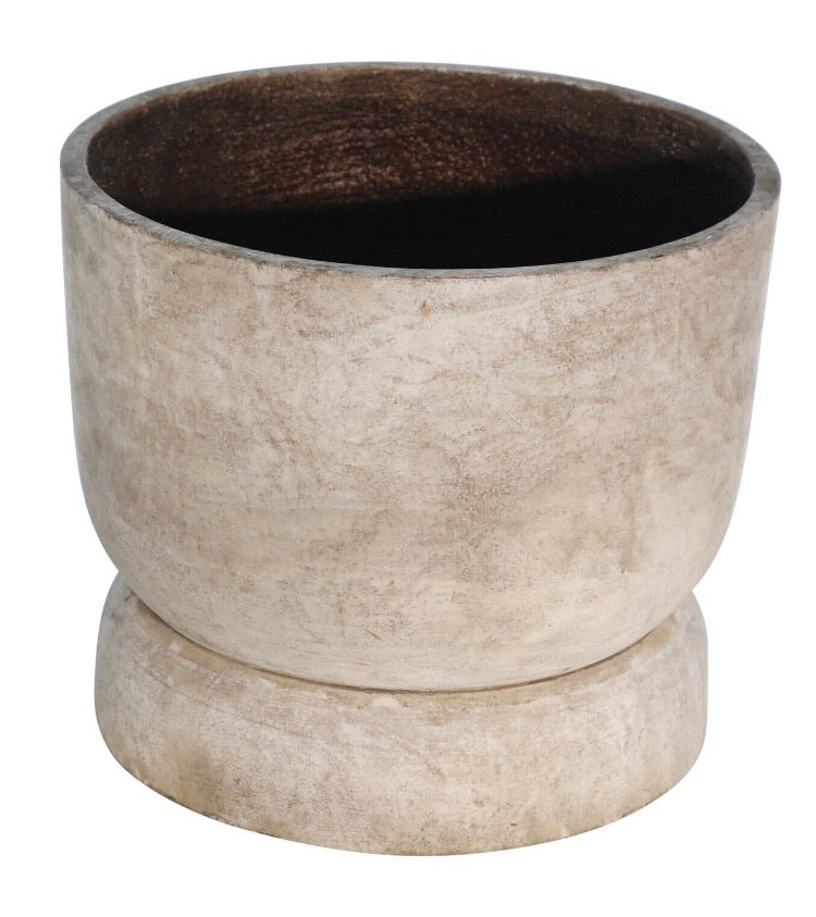 12" H x 14" W x 14" D Cement Planter CG1626