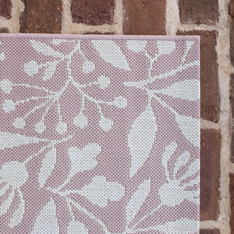 Olszewski Floral Pink Indoor/Outdoor Area Rug (#26R)