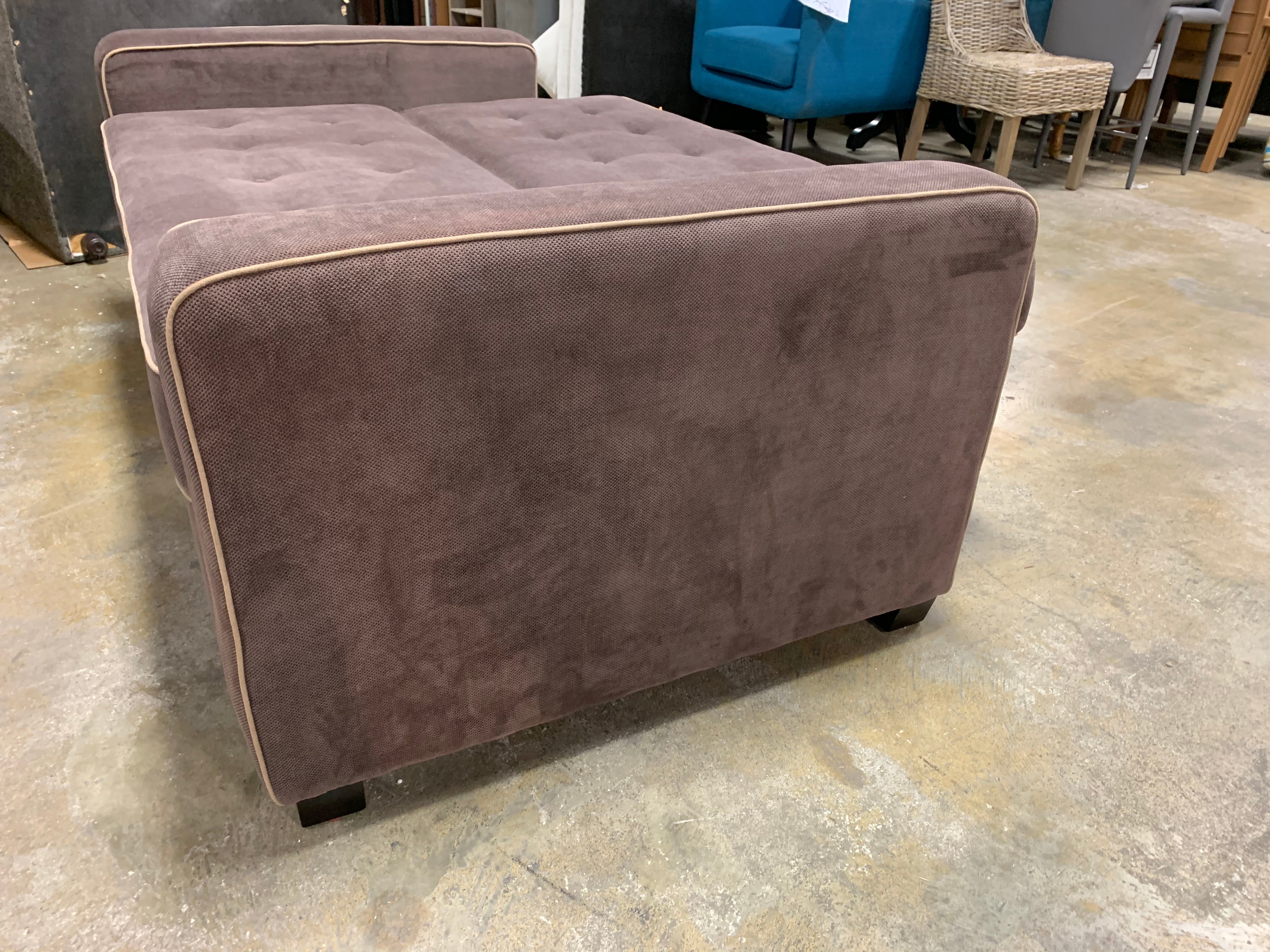 Augustine Loveseat Full Size Sleeper, Java