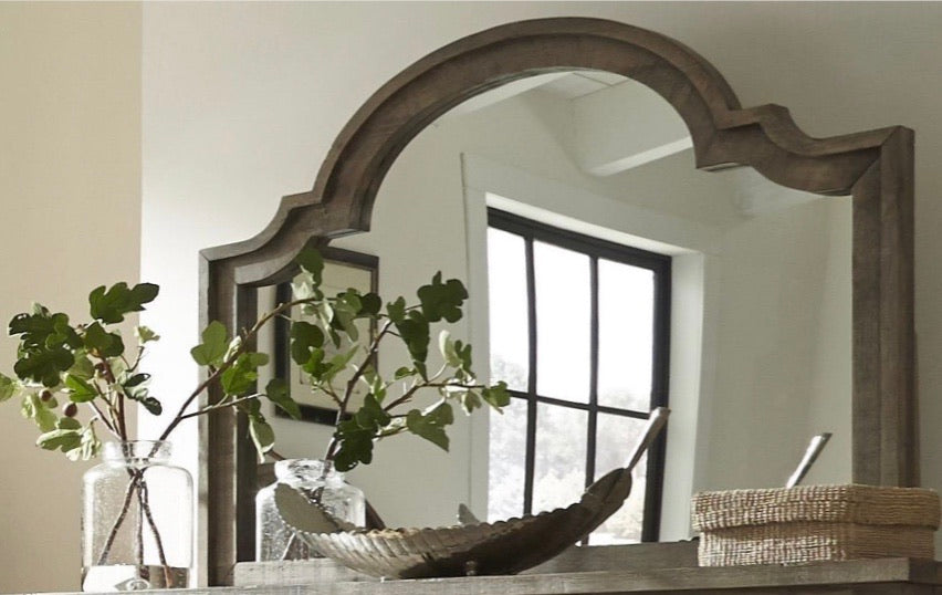 49"Wx38"H Meadow Weathered Gray Mirror CG869