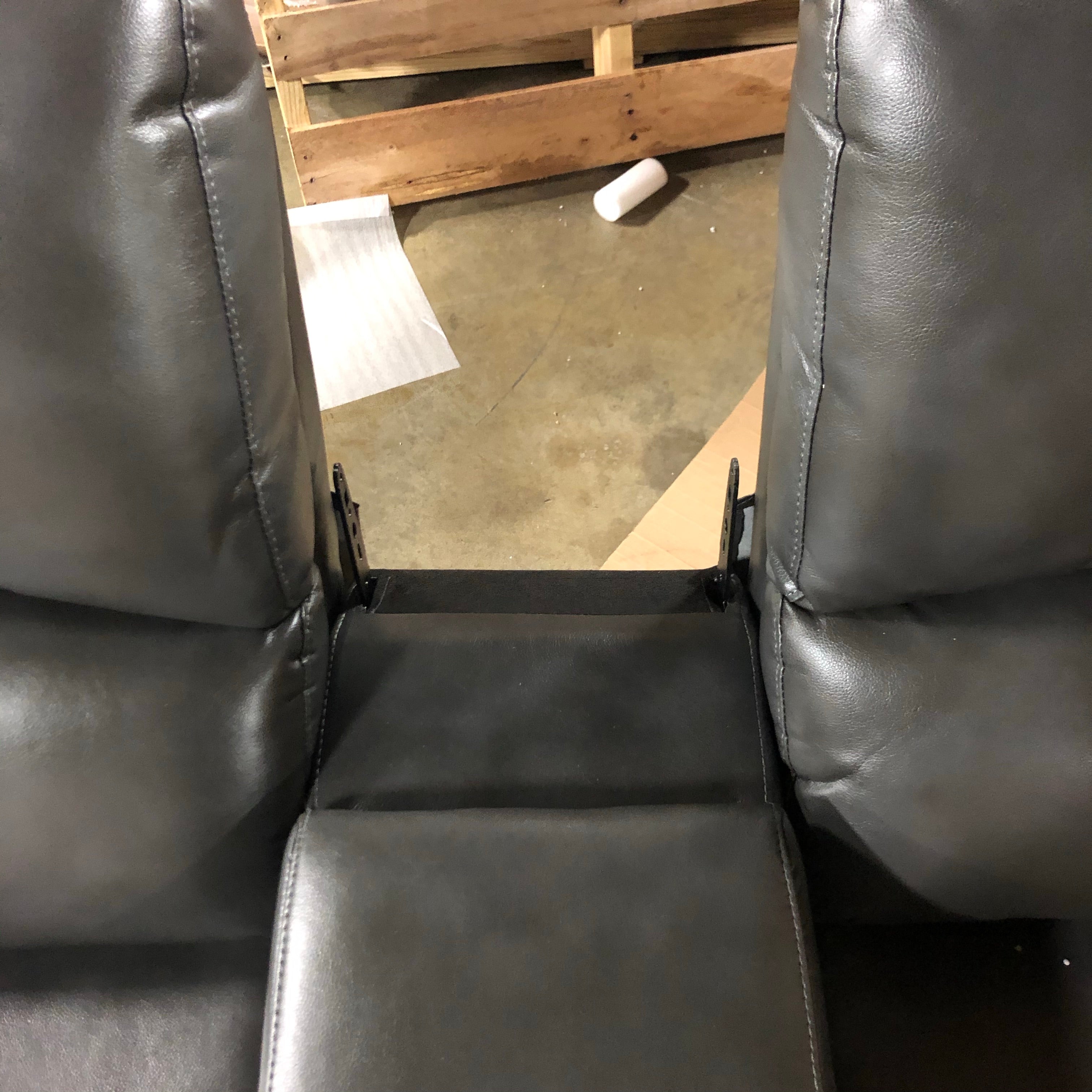 Baynes 78" Wide Faux Leather Round Arm Reclining Loveseat