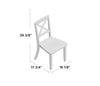 Black Altamirano Solid Wood Dining Chair (Set of 2) CG1322