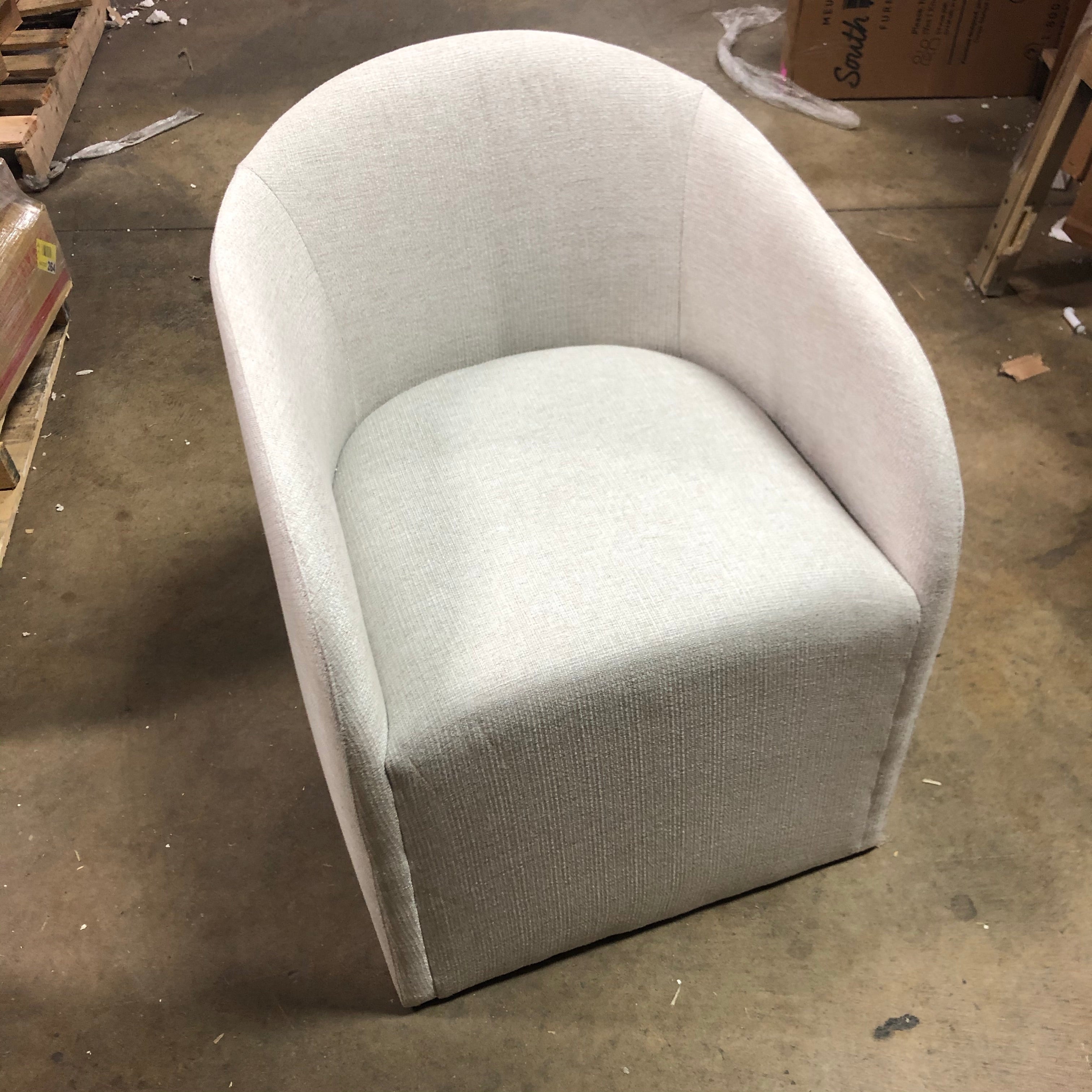 Bernhardt Logan   Square Upholstered Arm Chair in Beige CG1915