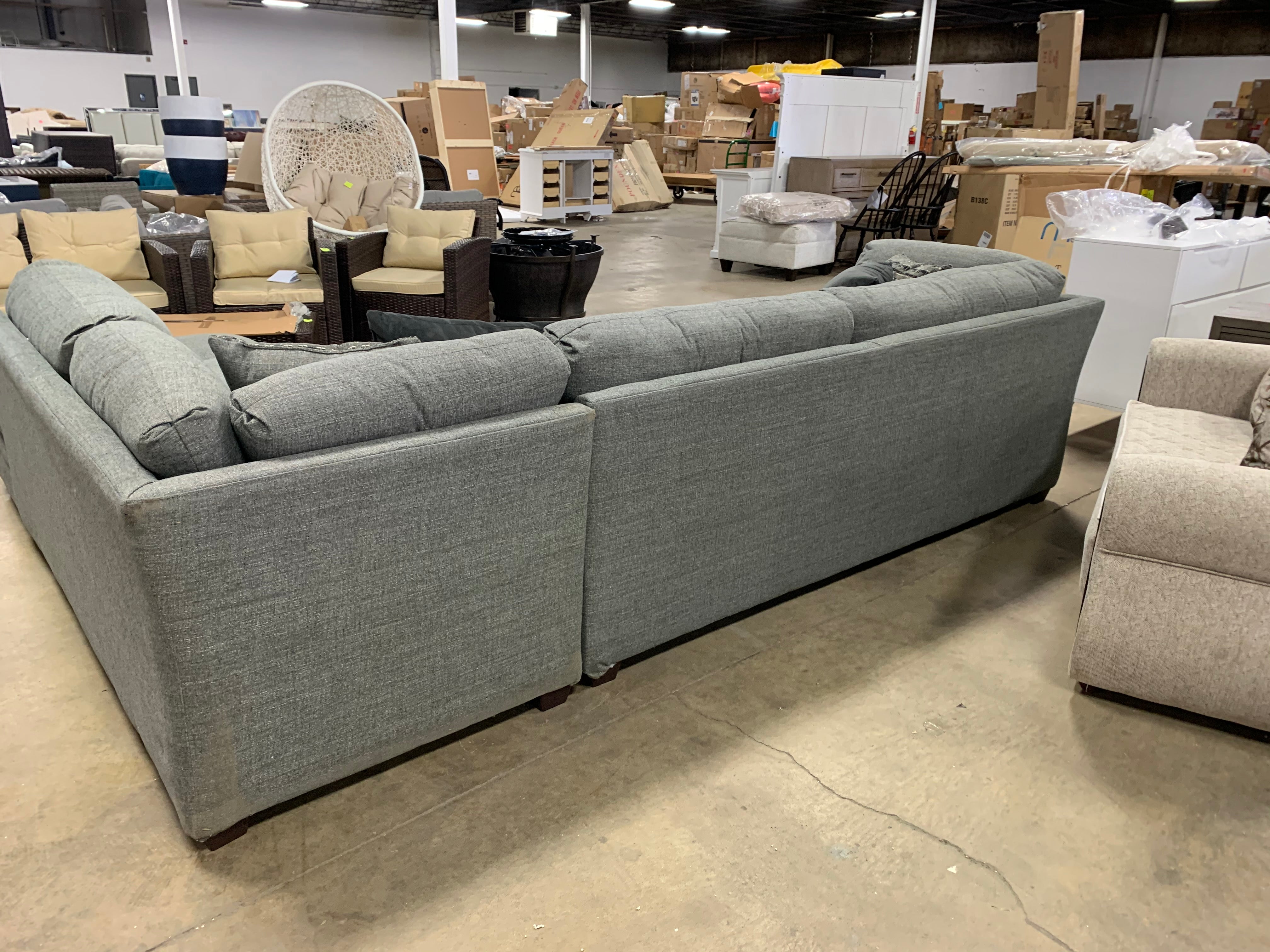 Perrault 130" Right Hand Facing Sectional