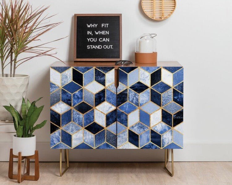 2 Door Geometric Accent Cabinet CG1785