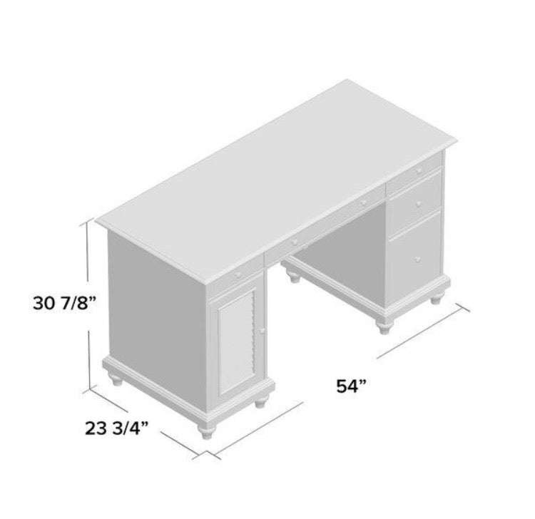 Palmetto Computer Desk, Espresso (#K4721)