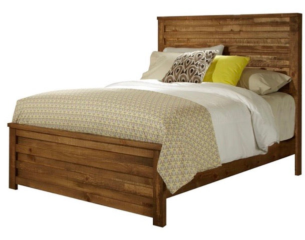 (King) Melrose Driftwood Panel Bed *No Hardware*