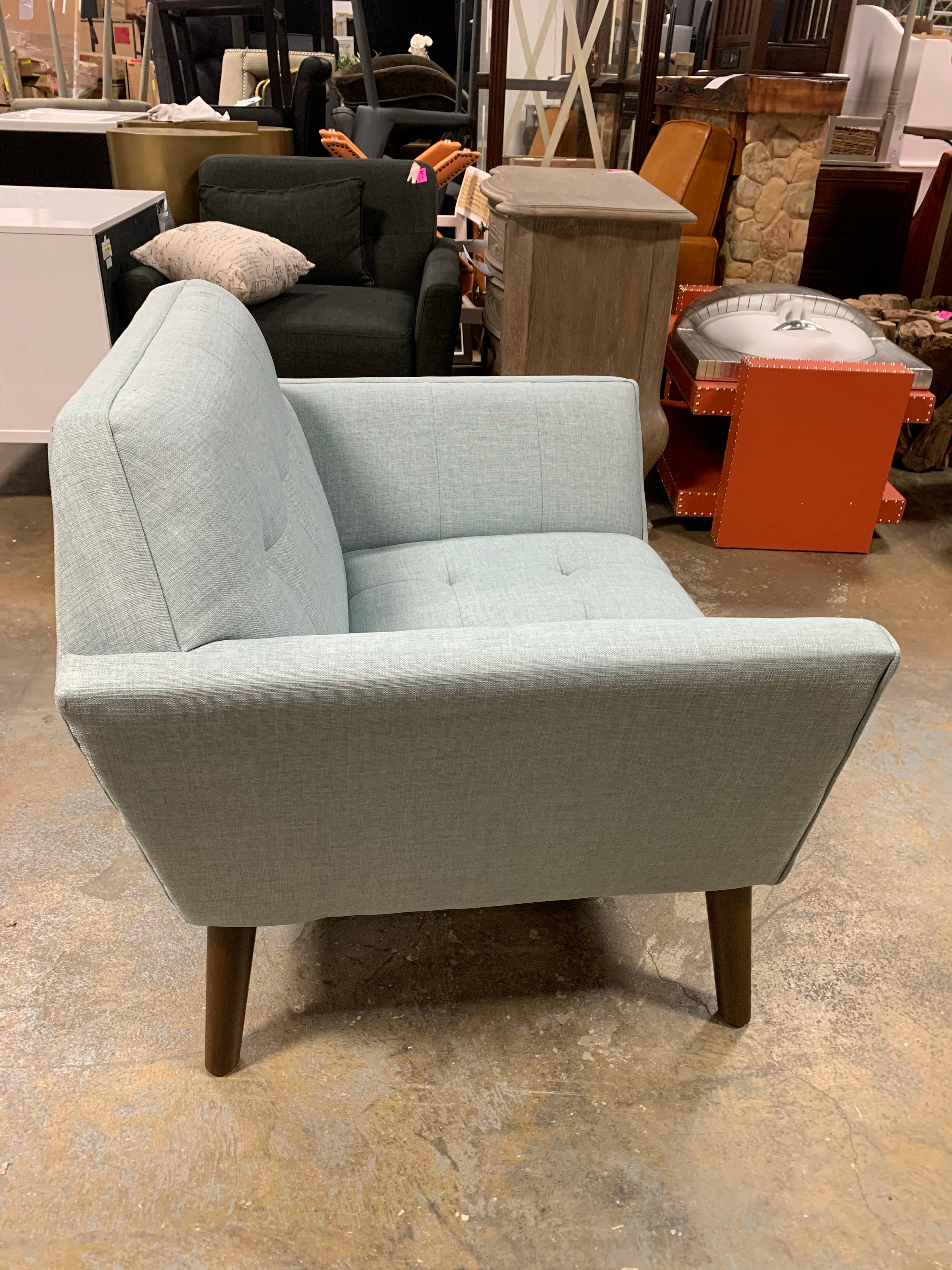 Belz 20" Armchair, Light Blue