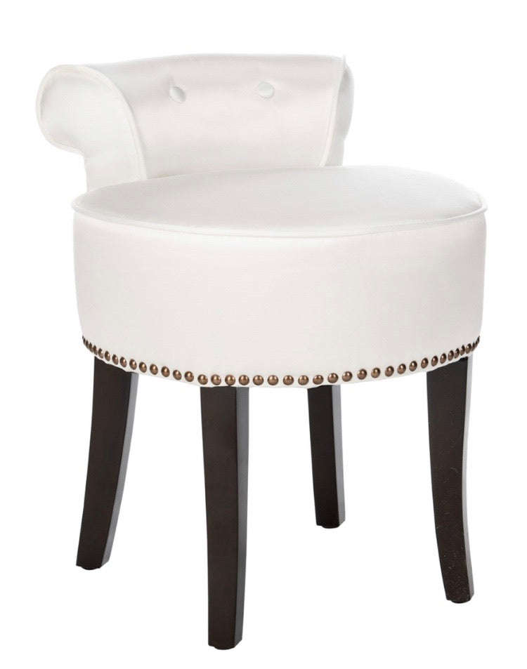 Georgia Vanity Stool White CG818