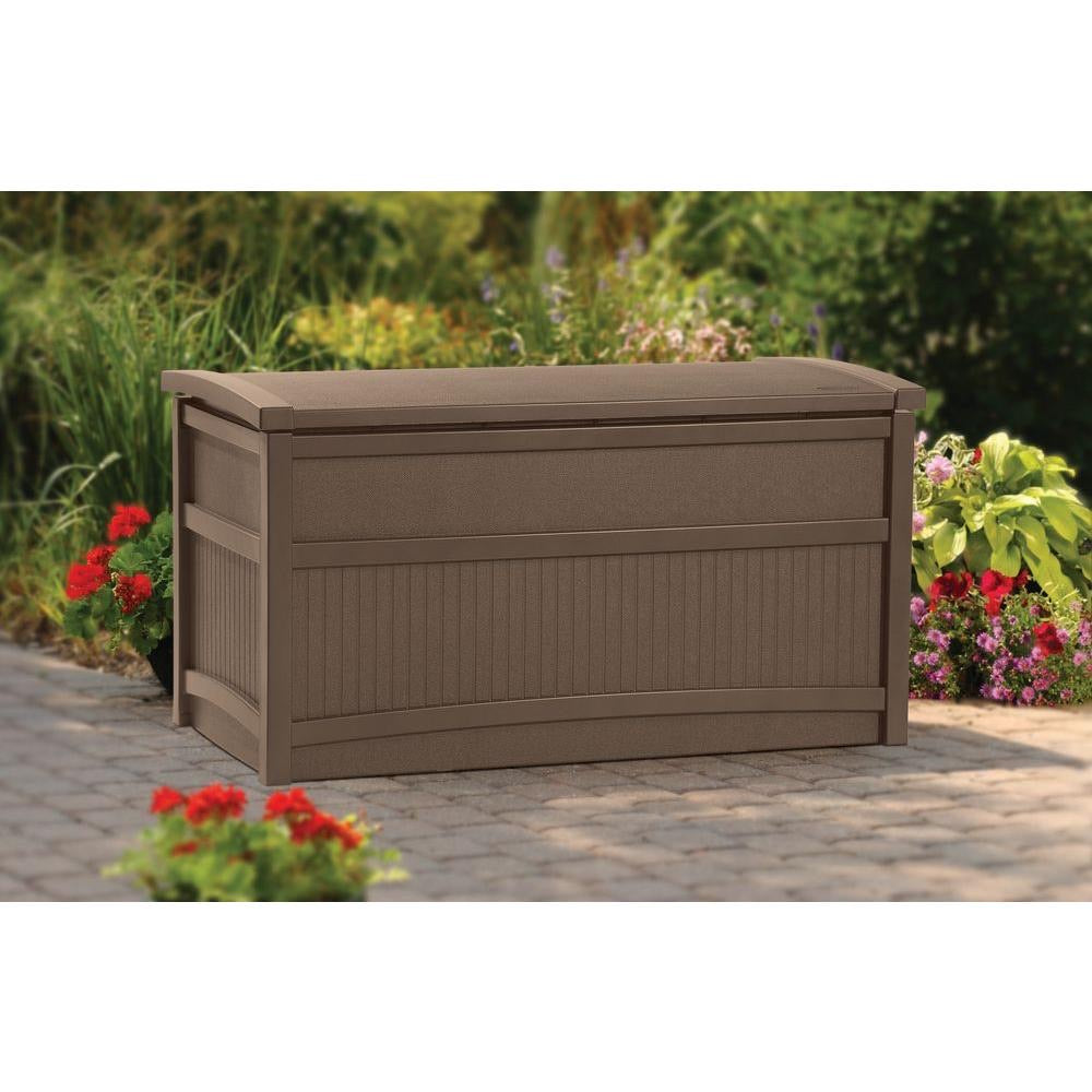 50 Gallon Resin Deck Box, Mocha (#K3588)