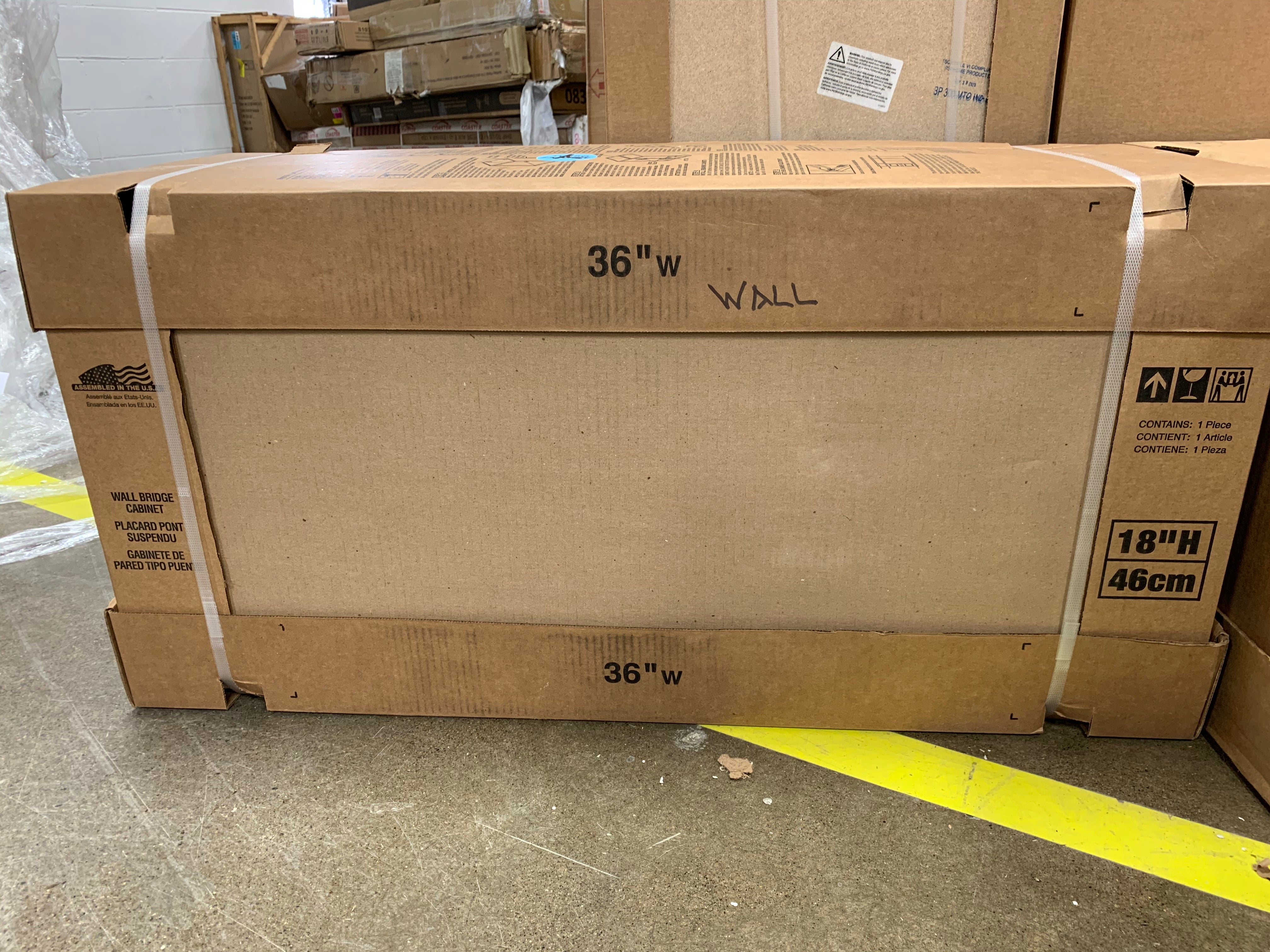 Hampton Bay Wall (Uppers ONLY) Kitchen Cabinets in Cognac (Lot of 6 + BONUS Base Cabinet) - EJ001