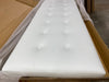 White Upholstered Vinyl Headboard - Full  #SA670
