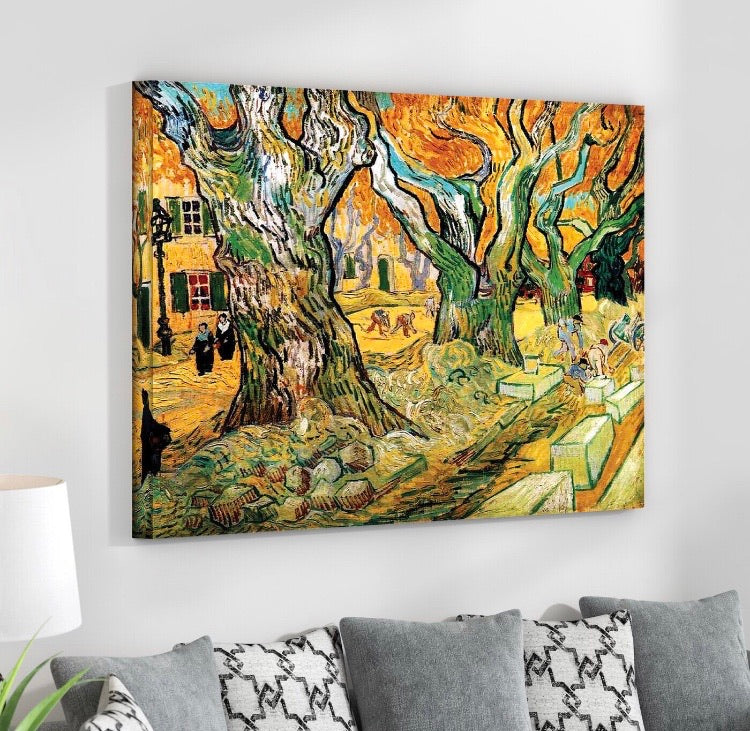 18"x24" The Road Menders by Vincent Van Gogh  CG1516