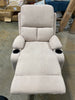Beige Microfiber Wiener Manual Recliner