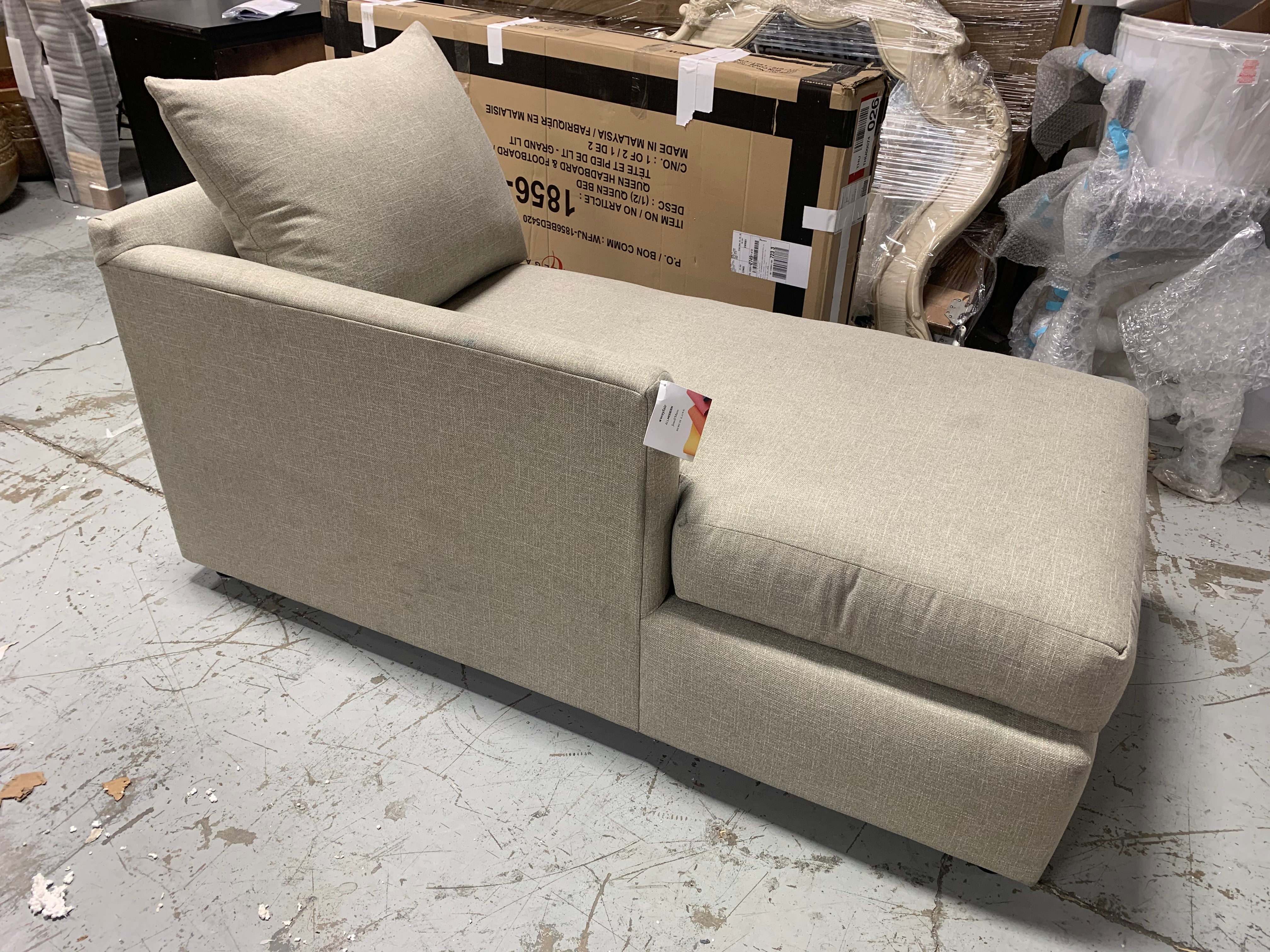 Beige Chaise Lounge Piece *As Is*