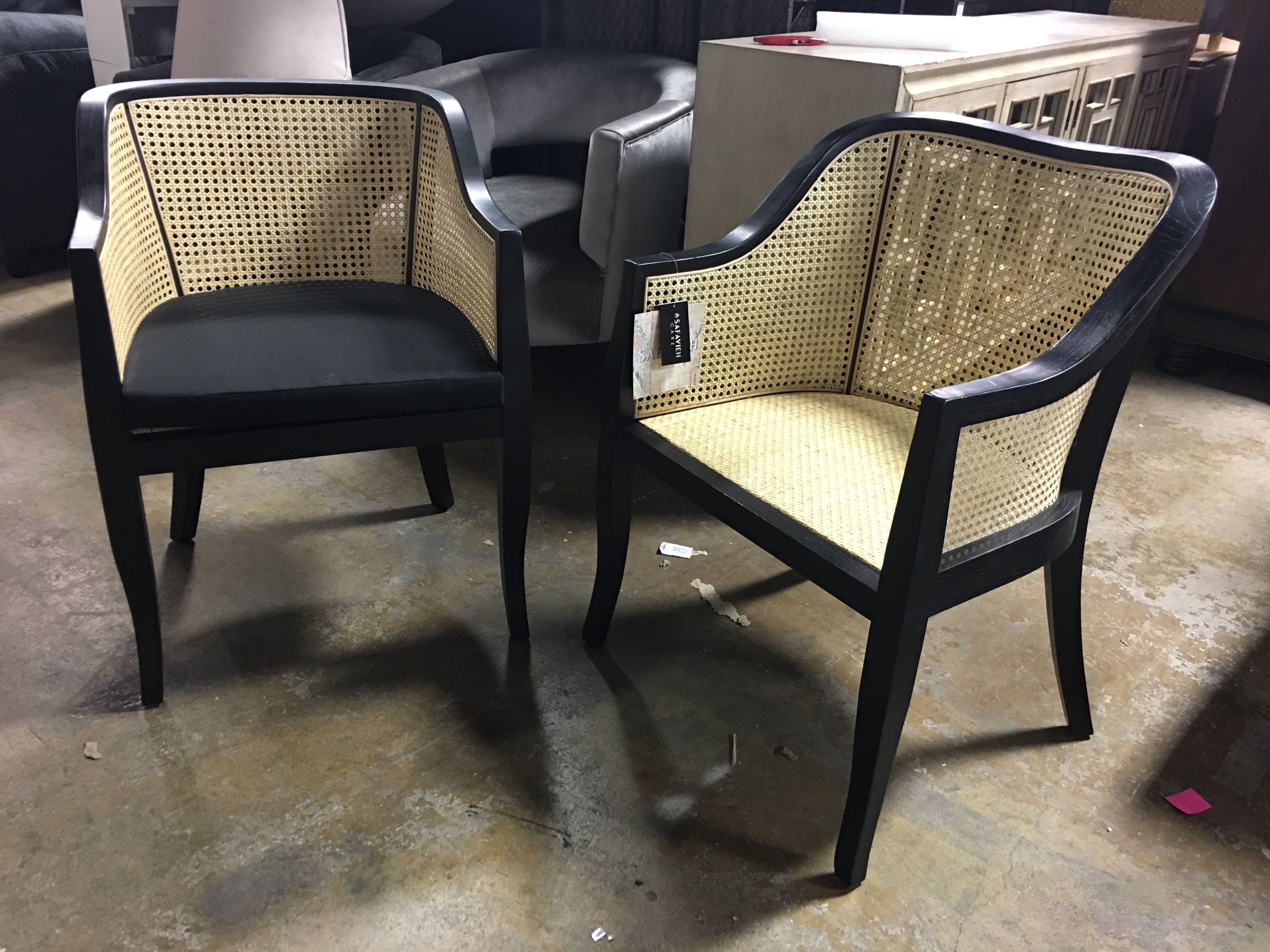 Rine Cane Dining Chair -  Set of 2 !