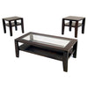 3 Piece Occasional Table Set with Shelf EJ470