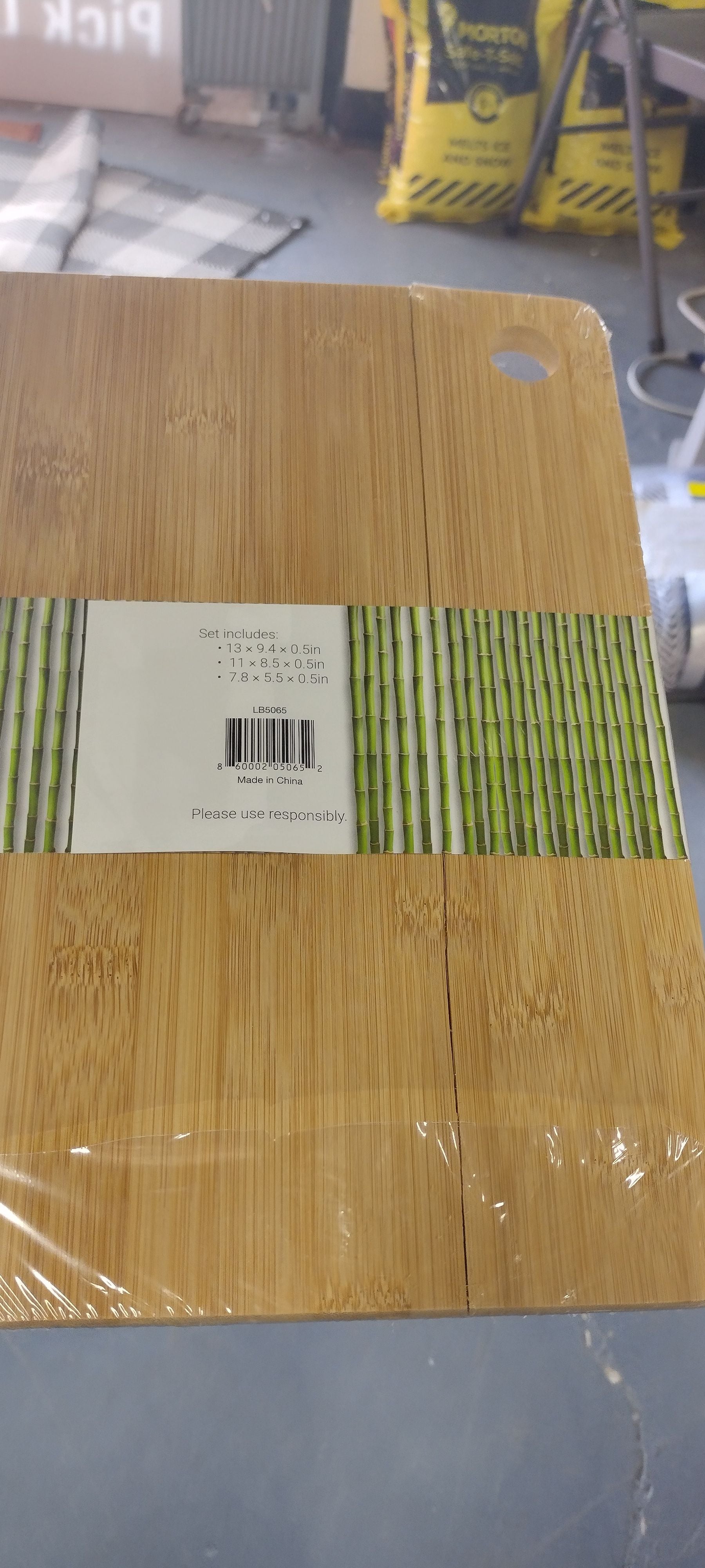 3 Piece Bamboo Cutting Board Set