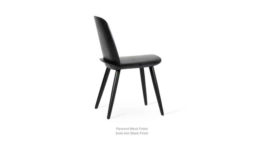 SET OF 2 Elite Living Noma Modern, Wooden Dining Side Chair
