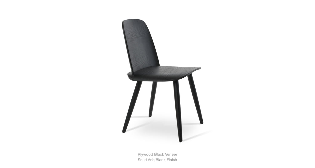 SET OF 2 Elite Living Noma Modern, Wooden Dining Side Chair