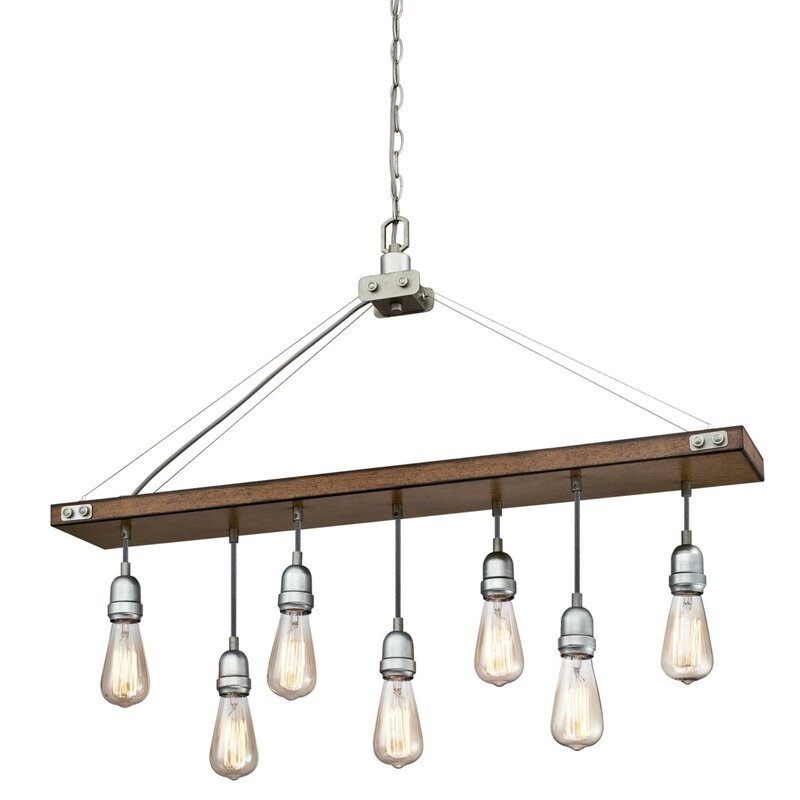 Baez 7 - Light Unique Modern Linear Chandelier