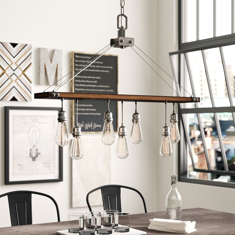 Baez 7 - Light Unique Modern Linear Chandelier