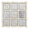 White Metal Rustic Floral Wall Decor