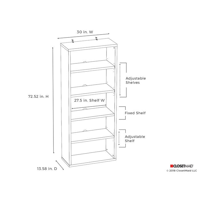 Black Walnut Standard Bookcase JJ344