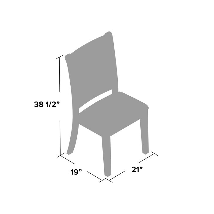 (Set of 2) Saulsberry Upholstered Solid Wood Side Chairs in Rustic Brown JJ387