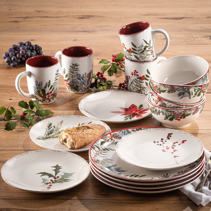 16 Piece Dinnerware Set, Service for 4 JJ475