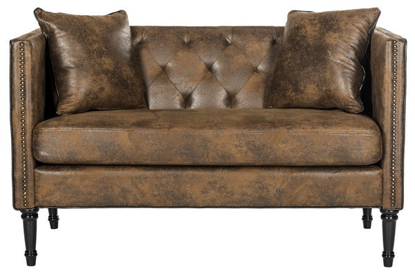 Sarah Tufted Settee With Pillows JJ519