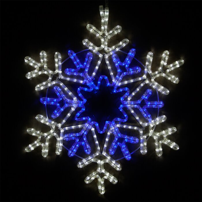 48 Point Star Center Snowflake Lighted Display JJ555