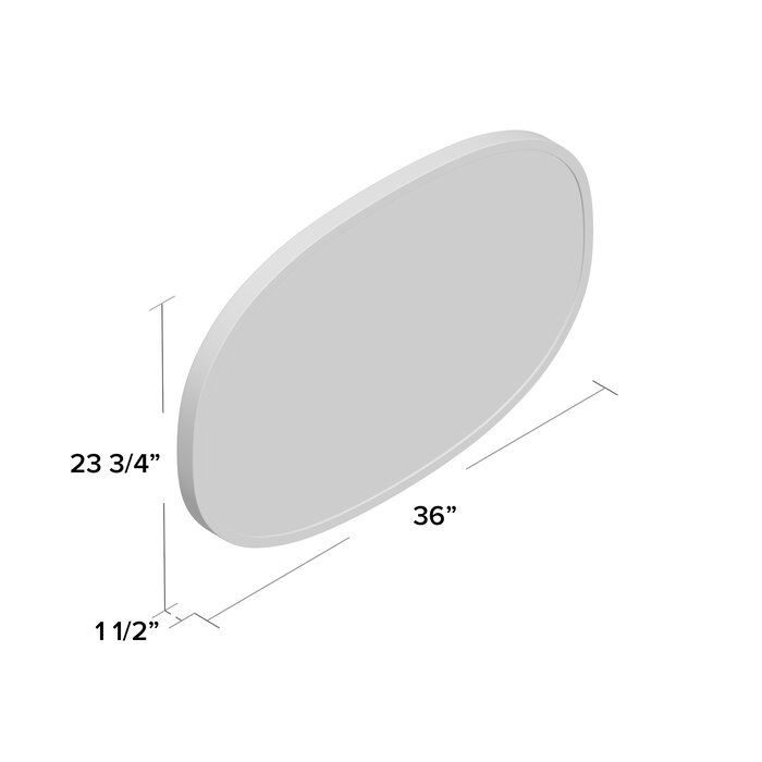 36" x 24" Hub Accent Black Mirror JJ792