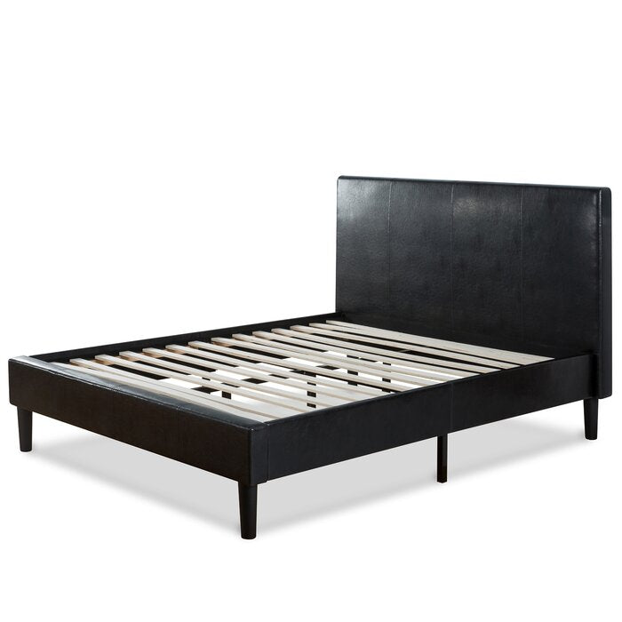 (King) Clyde Upholstered Low Profile Platform Bed JJ827