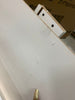 2-Drawer White Nightstands With Metal Legs and Open Shelf *AS-IS*