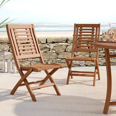 Set of 2 - Roseland Folding Patio Side Chairs (#337)